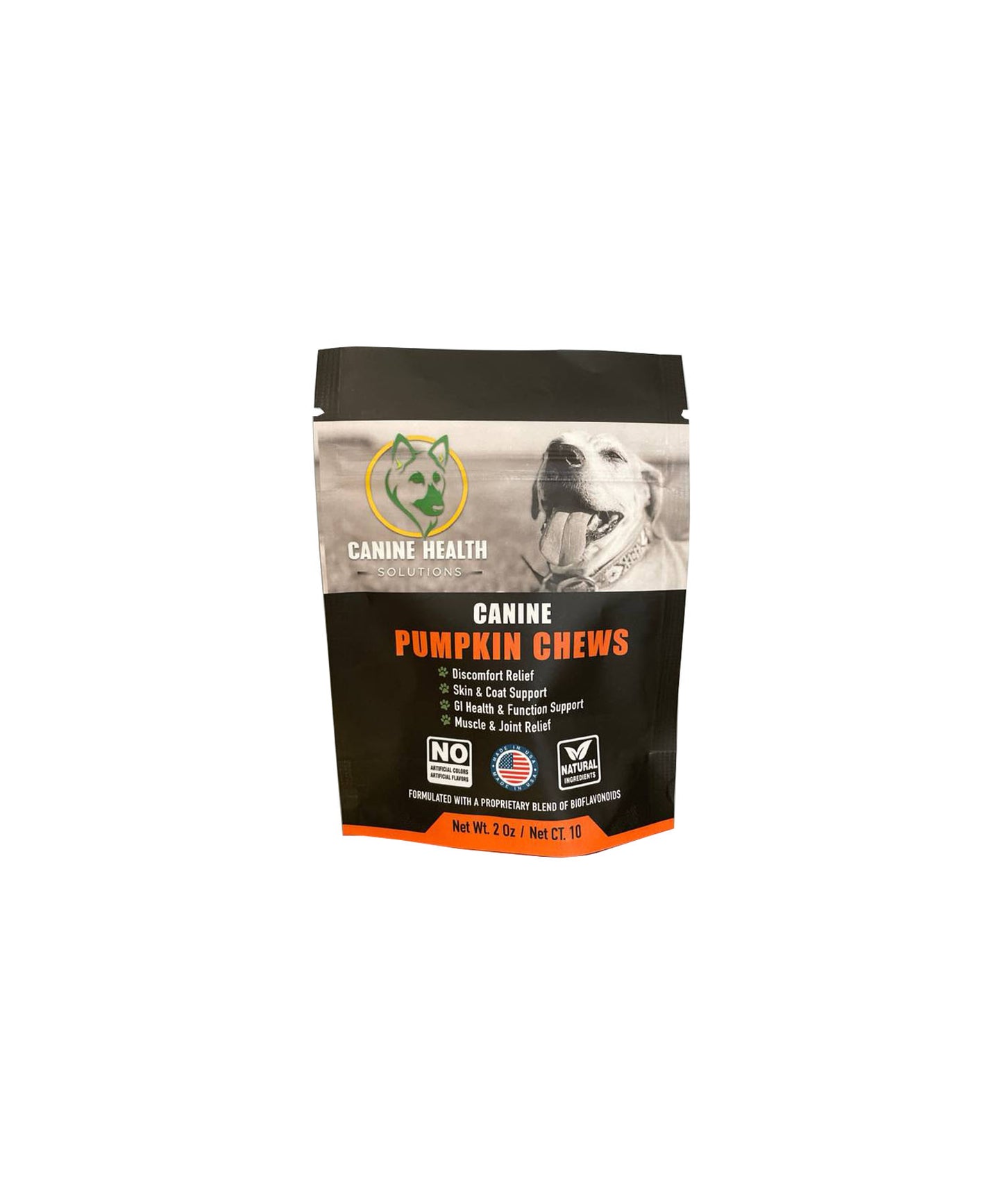 CANINE PUMPKIN CHEWS (10 Chews, 60 Chews)