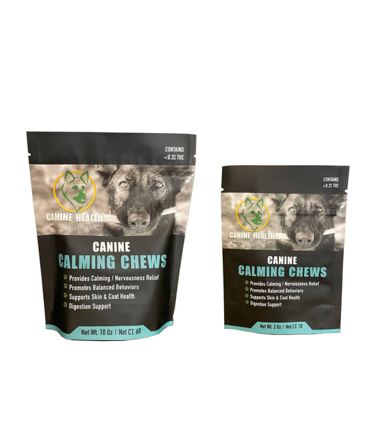 CANINE CALMING CHEWS (10 Chews, 60 Chews)