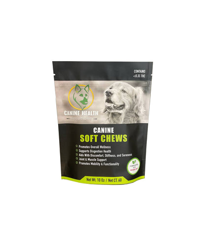 CANINE SOFT CHEWS (10 CHEWS, 60 CHEWS)